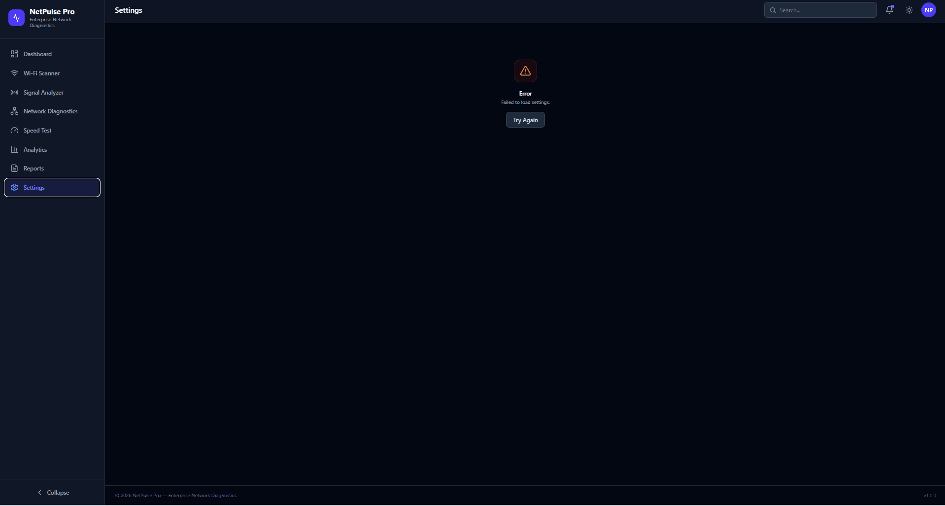 WiFi Analyzer Settings